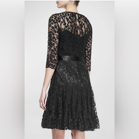 Rickie Freeman for Teri Jon 3/4-Sleeve Lace Overlay Cocktail Dress 4 - Picture 4 of 15